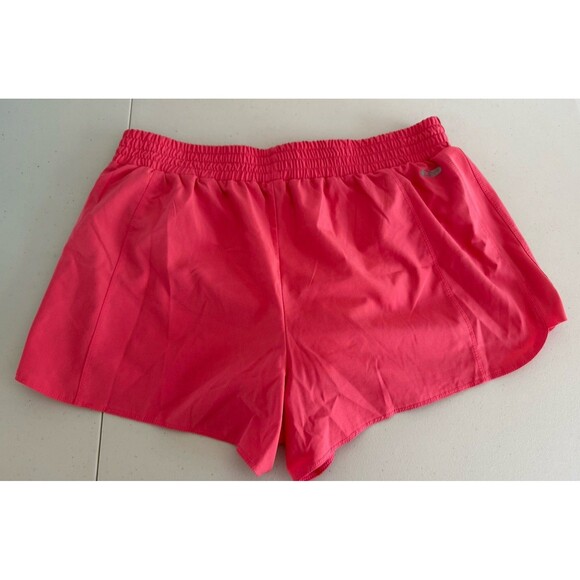 RBX Athletic Running Shorts Women Size L Pink Pull On Built-in Underwear - Picture 11 of 11